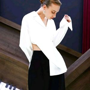 UNIQUE SPLIT COTTON SHIRTZ